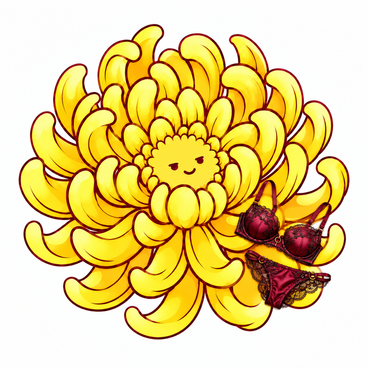 けつあなの菊のブランドアイコン。AIで作成。